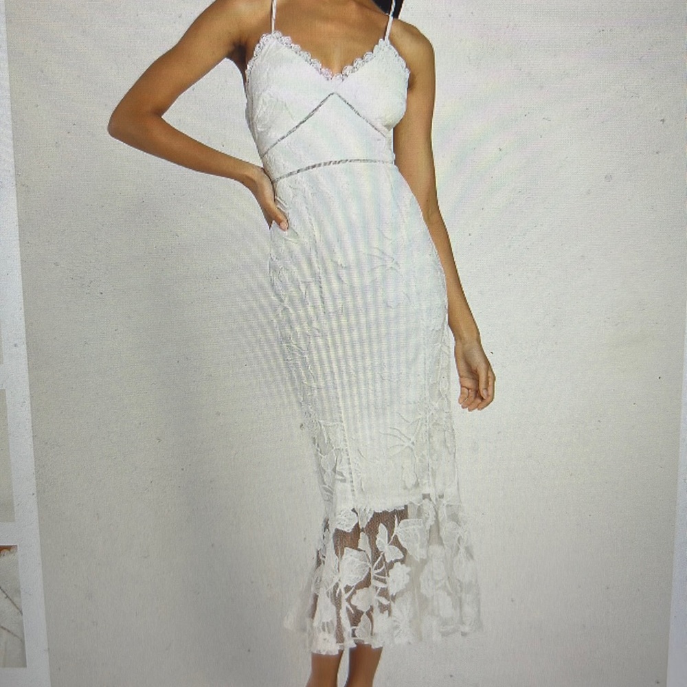 White floral dress